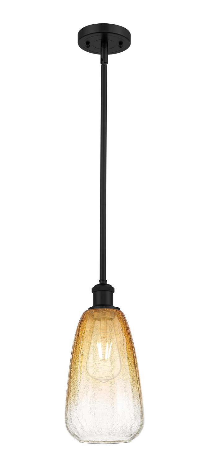 One Light Mini Pendant by Innovations - Ballston Collection, Matte Black Finish - 516-1S-BK-G480-6AM