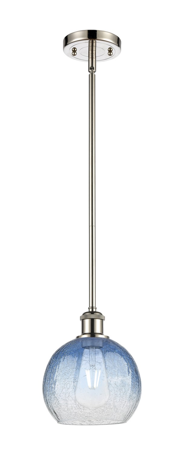 One Light Mini Pendant by Innovations - Ballston Collection, Polished Nickel Finish - 516-1S-PN-G483-8SB