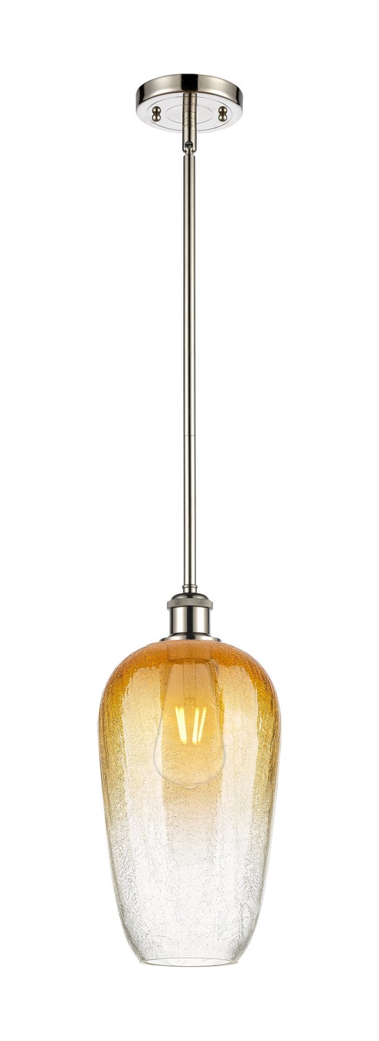 One Light Mini Pendant by Innovations - Ballston Collection, Polished Nickel Finish - 516-1S-PN-G484-7AM