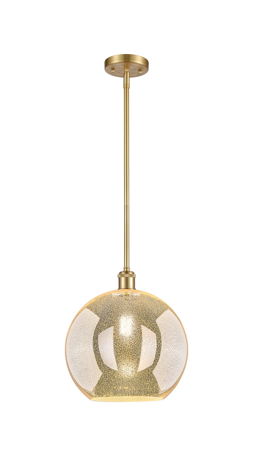 One Light Mini Pendant by Innovations - Ballston Collection, Satin Gold Finish - 516-1S-SG-G128-12