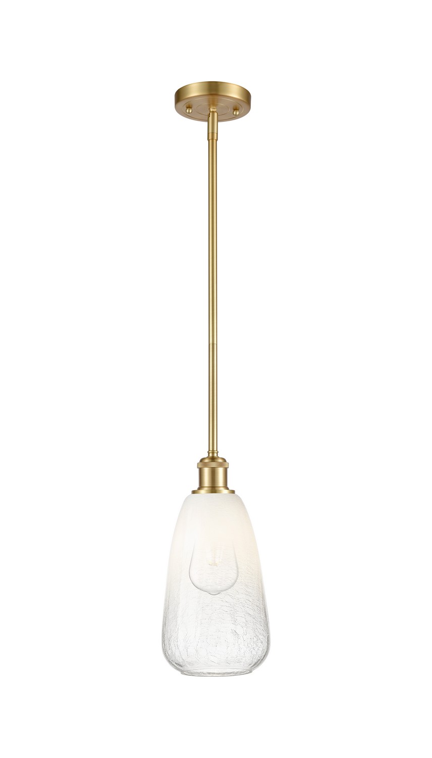 One Light Mini Pendant by Innovations - Ballston Collection, Satin Gold Finish - 516-1S-SG-G480-6OP