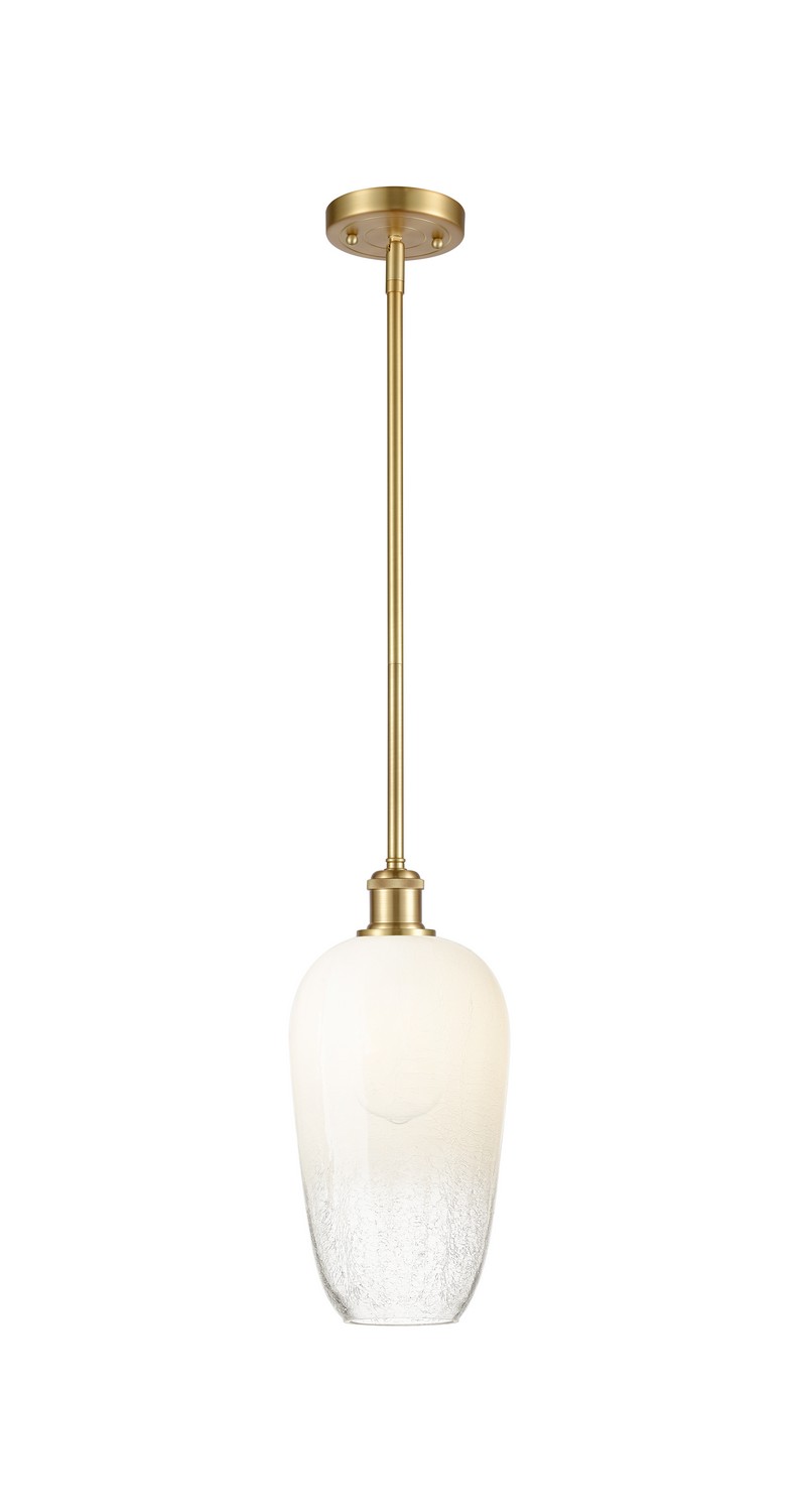 One Light Mini Pendant by Innovations - Ballston Collection, Satin Gold Finish - 516-1S-SG-G484-7OP