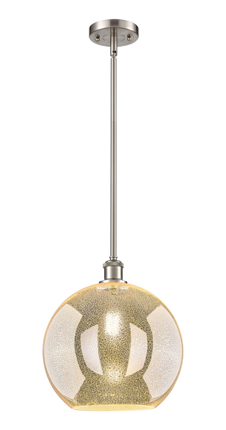 One Light Mini Pendant by Innovations - Ballston Collection, Brushed Satin Nickel Finish - 516-1S-SN-G128-12