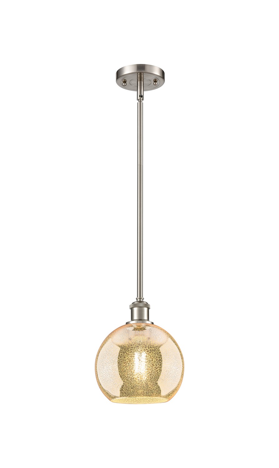 One Light Mini Pendant by Innovations - Ballston Collection, Brushed Satin Nickel Finish - 516-1S-SN-G128-8