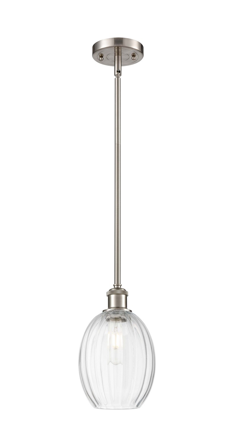 One Light Mini Pendant by Innovations - Ballston Collection, Brushed Satin Nickel Finish - 516-1S-SN-G459-6CL