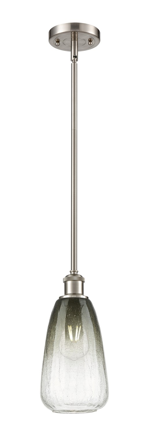 One Light Mini Pendant by Innovations - Ballston Collection, Brushed Satin Nickel Finish - 516-1S-SN-G480-6SL