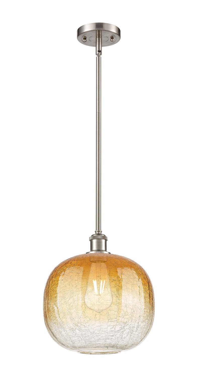 One Light Mini Pendant by Innovations - Ballston Collection, Brushed Satin Nickel Finish - 516-1S-SN-G481-10AM