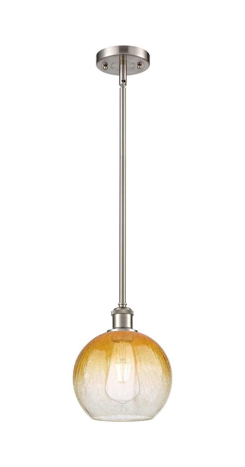 One Light Mini Pendant by Innovations - Ballston Collection, Brushed Satin Nickel Finish - 516-1S-SN-G483-8AM
