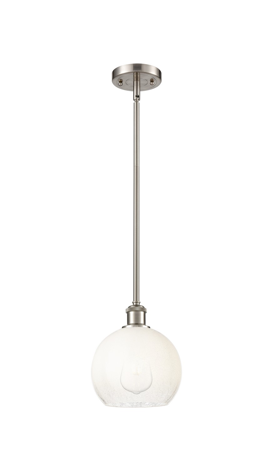 One Light Mini Pendant by Innovations - Ballston Collection, Brushed Satin Nickel Finish - 516-1S-SN-G483-8OP