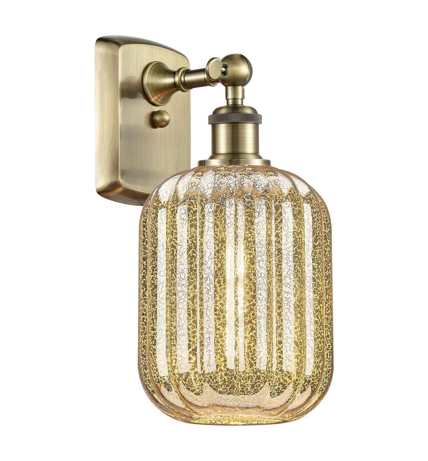 One Light Wall Sconce by Innovations - Ballston Collection, Antique Brass Finish - 516-1W-AB-G460-7ME