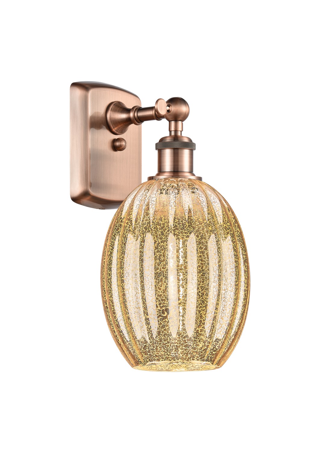 One Light Wall Sconce by Innovations - Ballston Collection, Antique Copper Finish - 516-1W-AC-G459-6ME