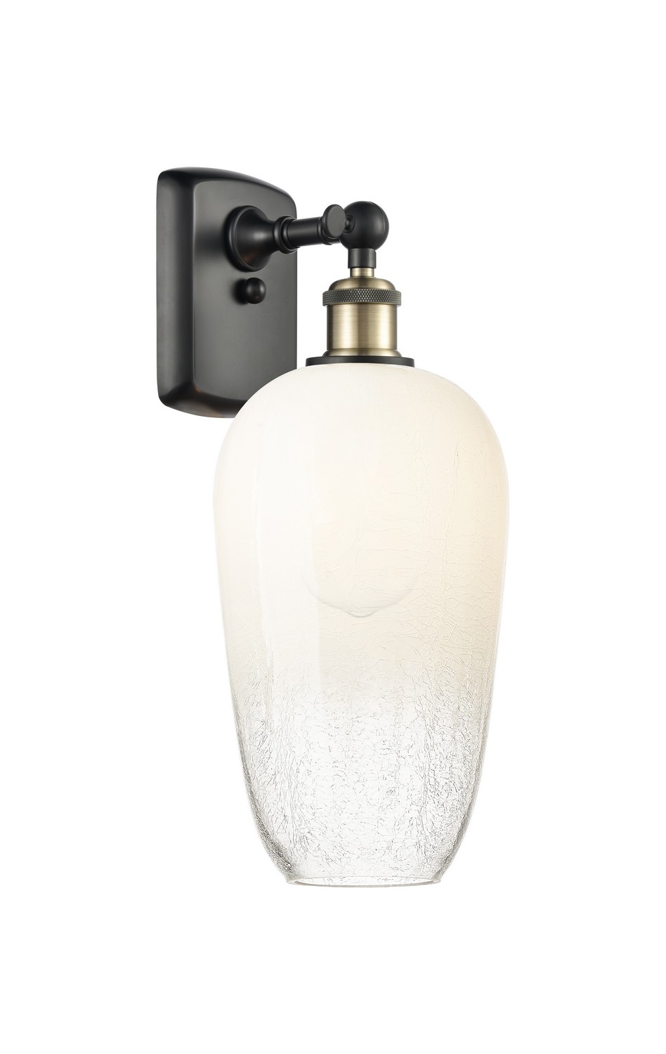 One Light Wall Sconce by Innovations - Ballston Collection, Black Antique Brass Finish - 516-1W-BAB-G484-7OP