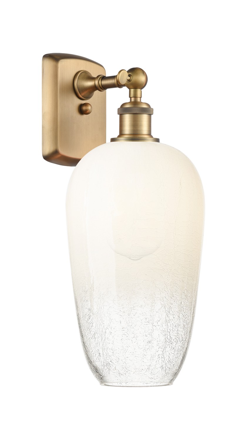 One Light Wall Sconce by Innovations - Ballston Collection, Brushed Brass Finish - 516-1W-BB-G484-7OP