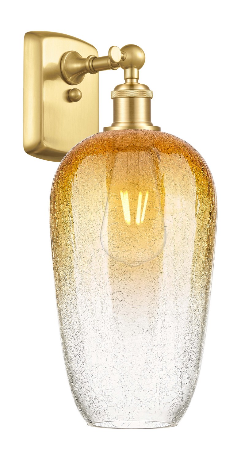 One Light Wall Sconce by Innovations - Ballston Collection, Satin Gold Finish - 516-1W-SG-G484-7AM