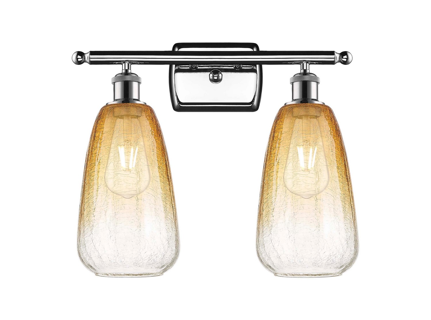 Two Light Bath Vanity by Innovations - Ballston Collection, Polished Chrome Finish - 516-2W-PC-G480-6AM