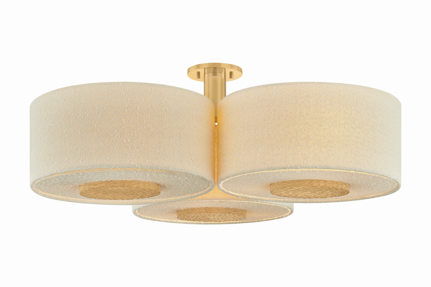 Miller Nine Light Flush Mount