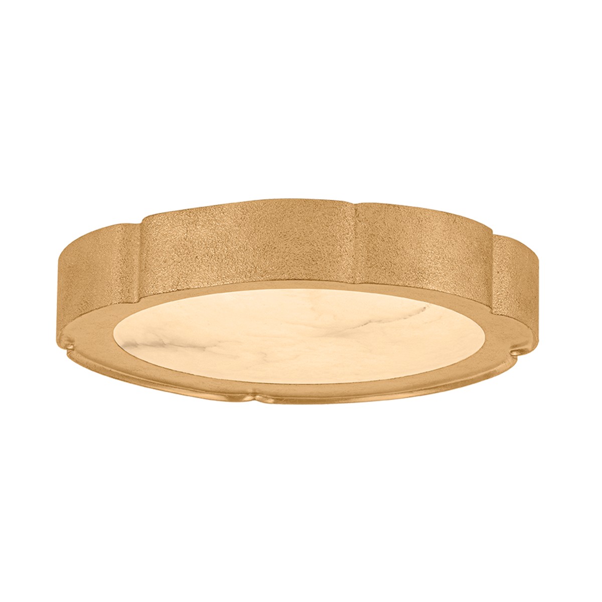 Photos - Chandelier / Lamp Corbett Lighting Vintage Gold Leaf LED Flush Mount from the Teka Collection 588-15-VGL 