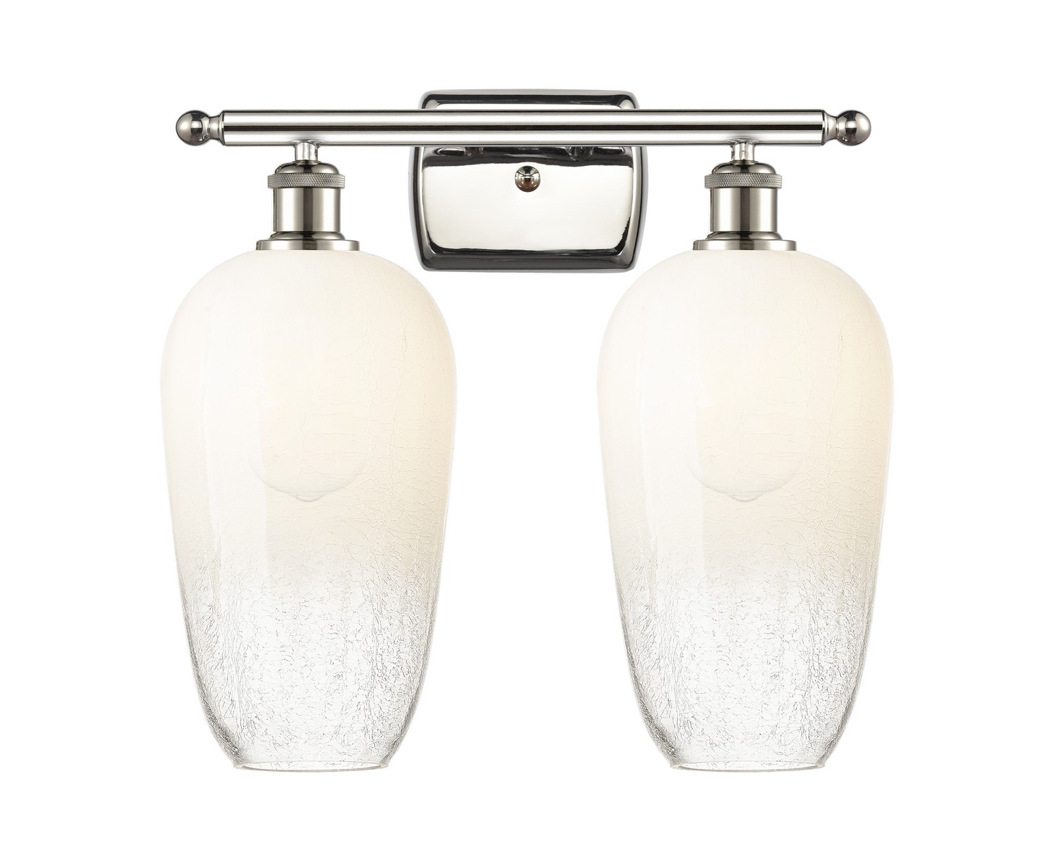 Two Light Bath Vanity by Innovations - Ballston Collection, Polished Nickel Finish - 516-2W-PN-G484-7OP