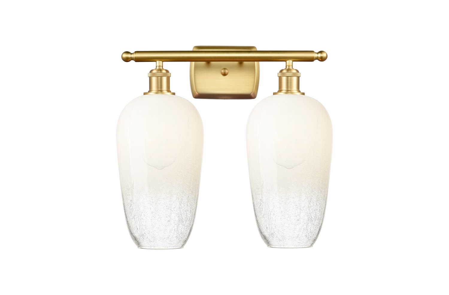 Two Light Bath Vanity by Innovations - Ballston Collection, Satin Gold Finish - 516-2W-SG-G484-7OP