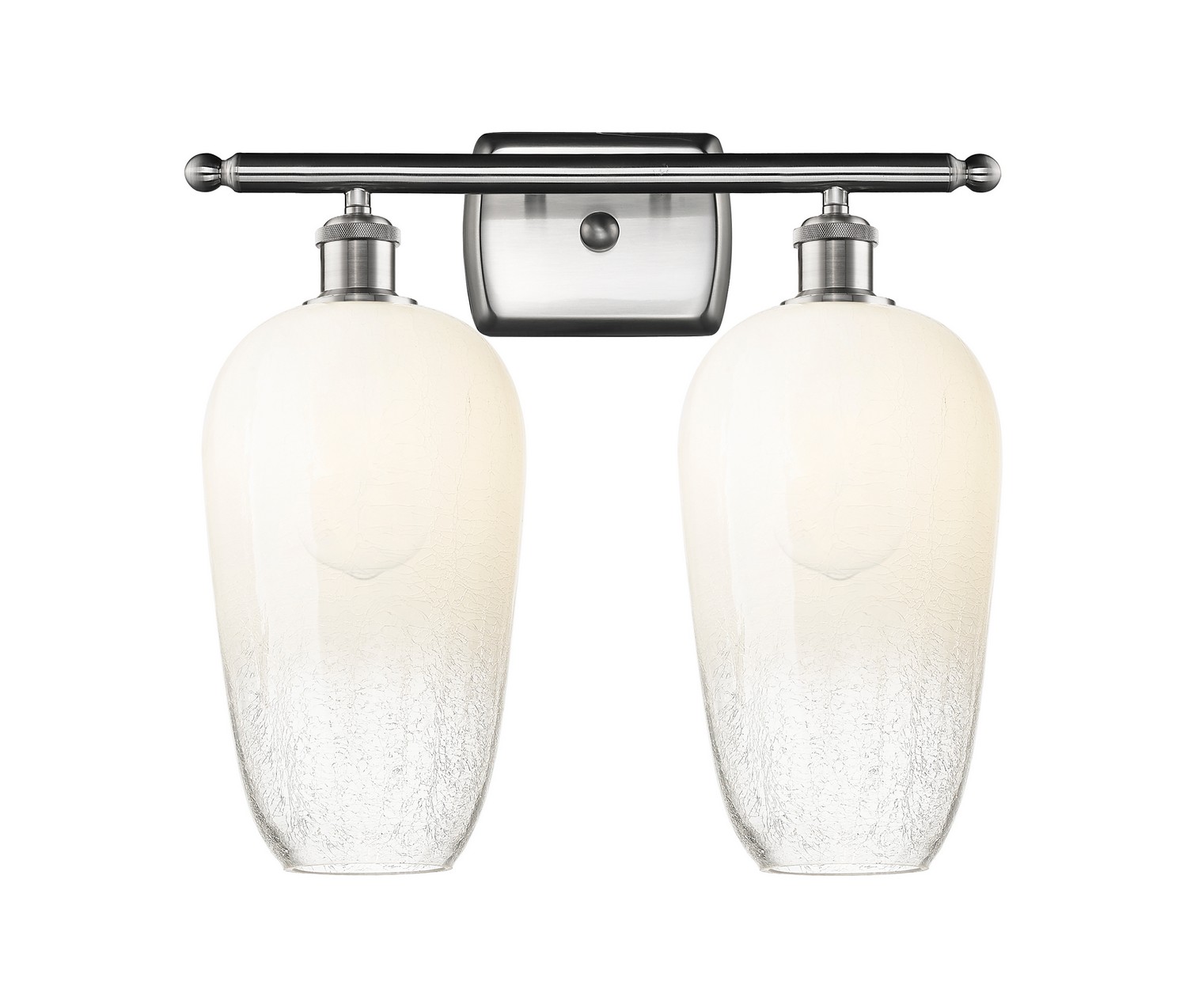 Two Light Bath Vanity by Innovations - Ballston Collection, Brushed Satin Nickel Finish - 516-2W-SN-G484-7OP