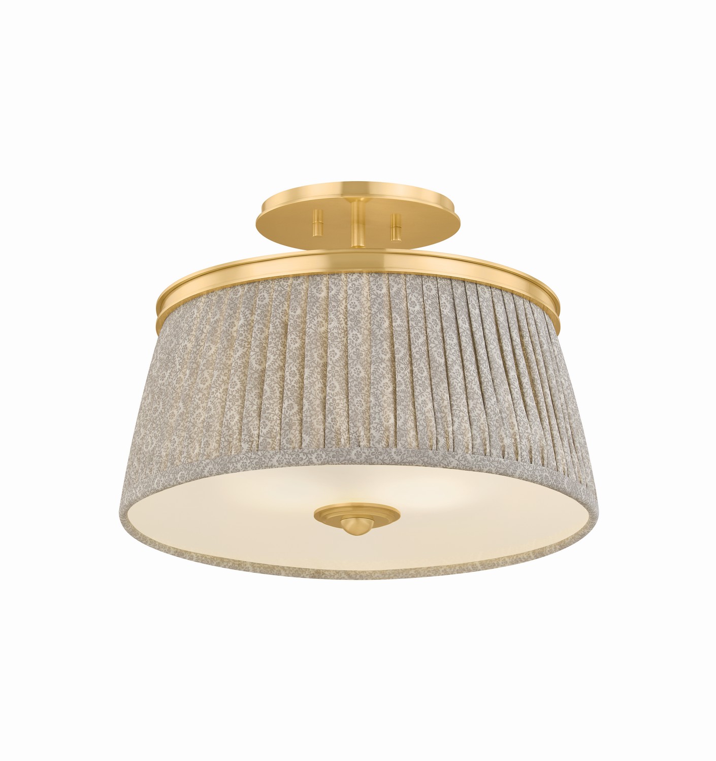 Valeria Two Light Semi Flush Mount