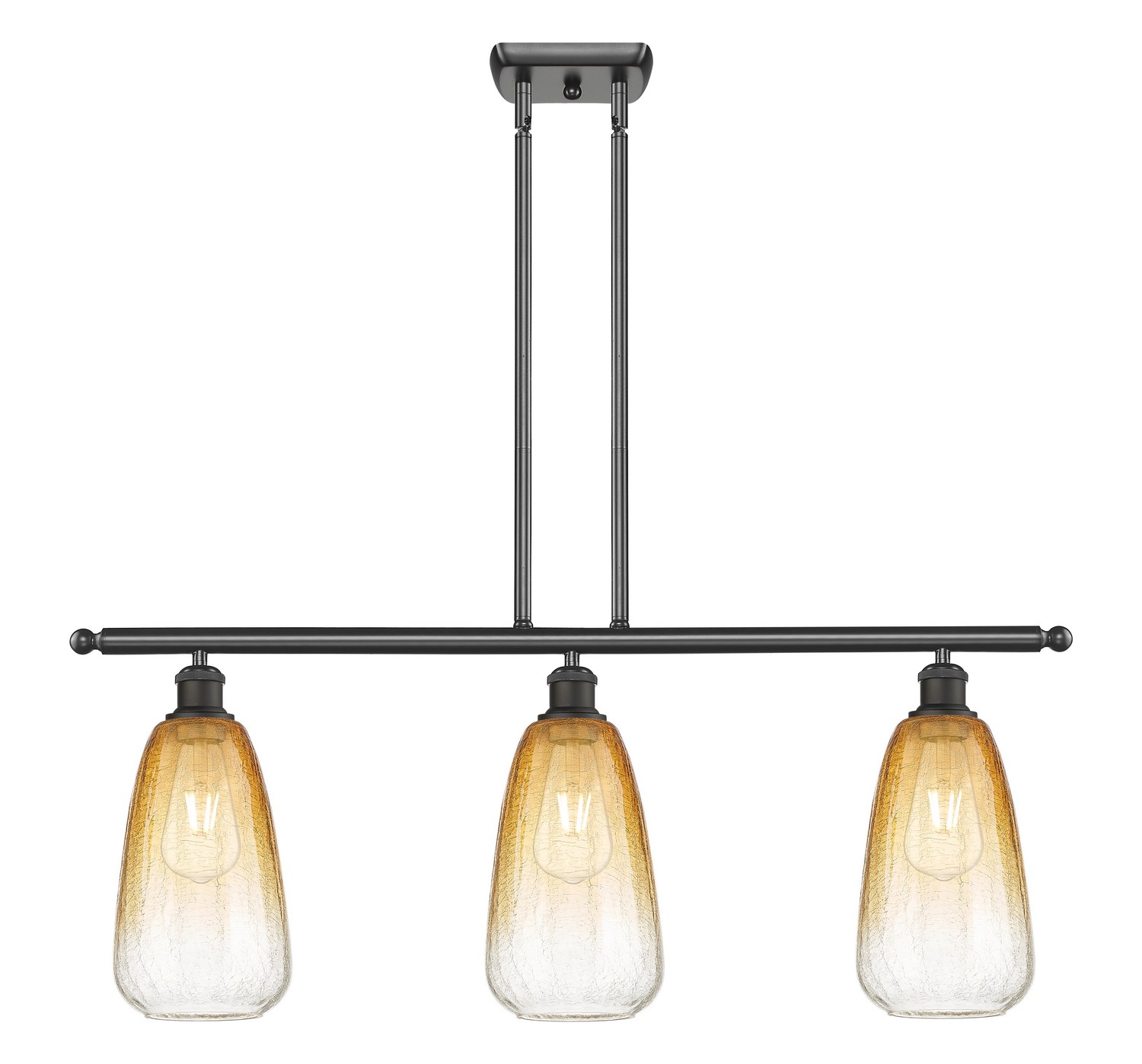 Three Light Island Pendant by Innovations - Ballston Collection, Oil Rubbed Bronze Finish - 516-3I-OB-G480-6AM