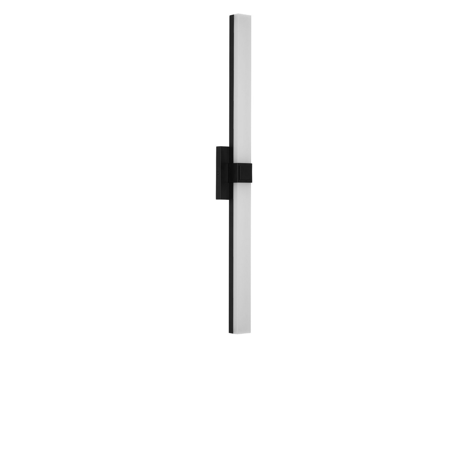 Photos - Chandelier / Lamp Wide Generation Lighting Midnight Black LED Bathroom Vanity Light from the Fentress Collection GLV1652MBK-L 