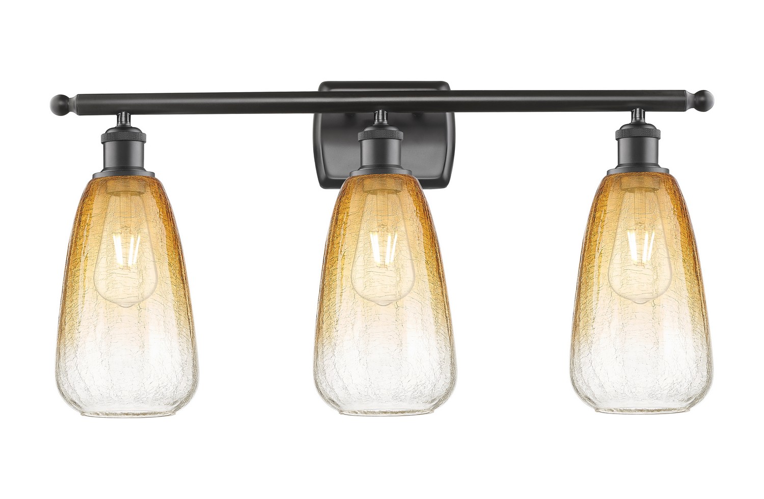 Three Light Bath Vanity by Innovations - Ballston Collection, Oil Rubbed Bronze Finish - 516-3W-OB-G480-6AM