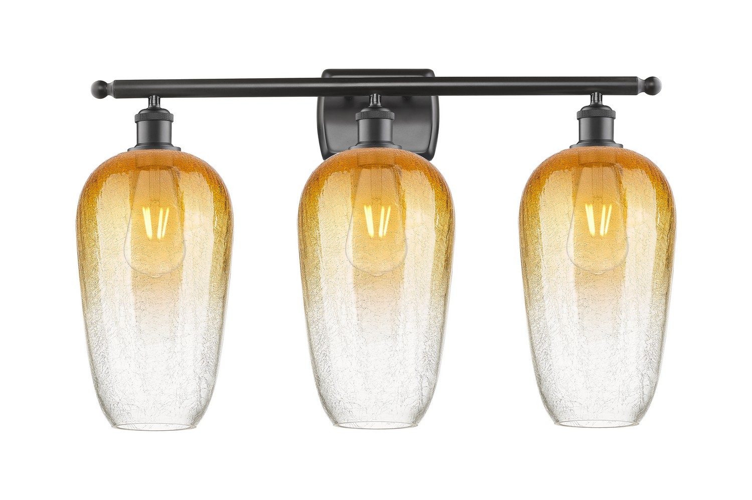 Three Light Bath Vanity by Innovations - Ballston Collection, Oil Rubbed Bronze Finish - 516-3W-OB-G484-7AM