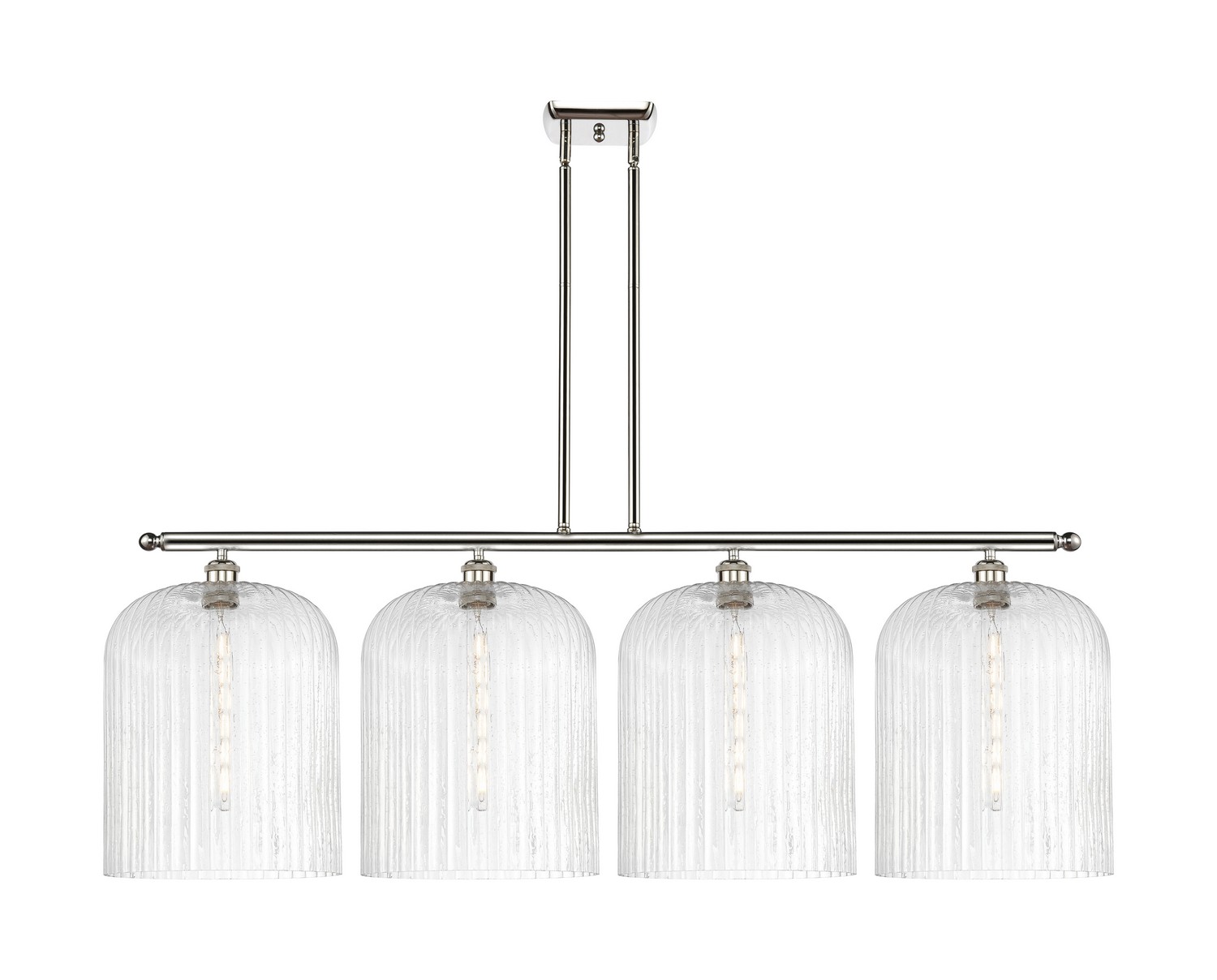 Four Light Island Pendant by Innovations - Ballston Collection, Polished Nickel Finish - 516-4I-PN-G559-12SDY