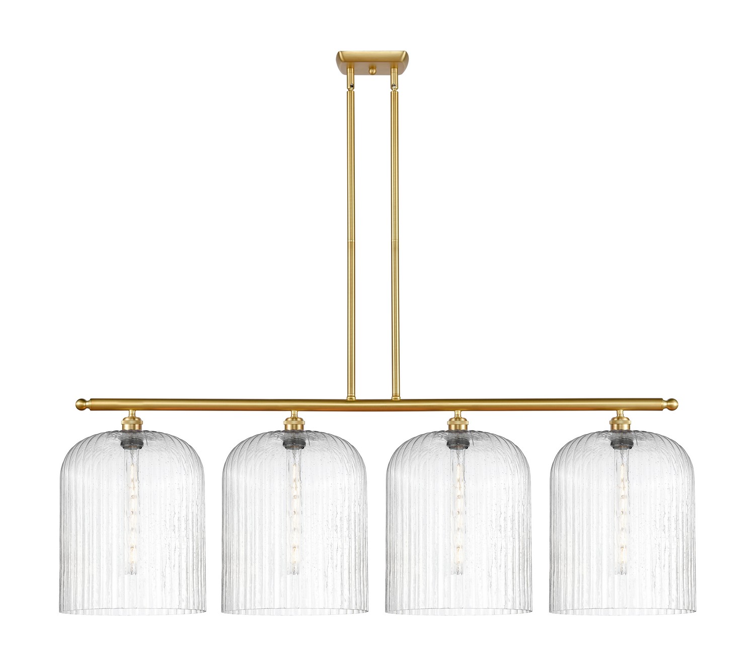 Four Light Island Pendant by Innovations - Ballston Collection, Satin Gold Finish - 516-4I-SG-G559-12SDY