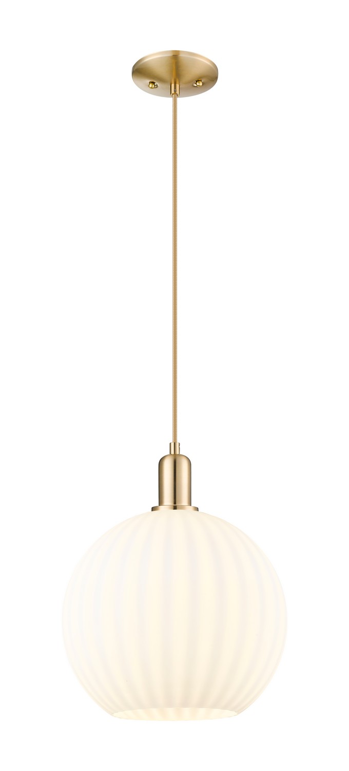 One Light Mini Pendant by Innovations - Arcadia Collection, Champagne Bronze Finish - 716-1P-CB-G1217-12WV