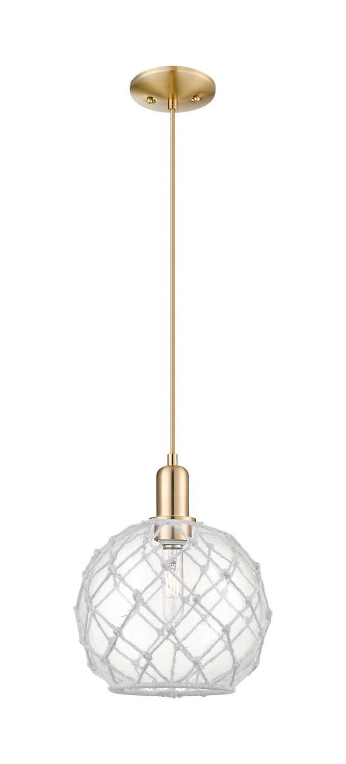 One Light Mini Pendant by Innovations - Arcadia Collection, Champagne Bronze Finish - 716-1P-CB-G122-10RW