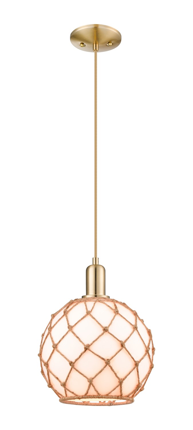 One Light Mini Pendant by Innovations - Arcadia Collection, Champagne Bronze Finish - 716-1P-CB-G121-10RB