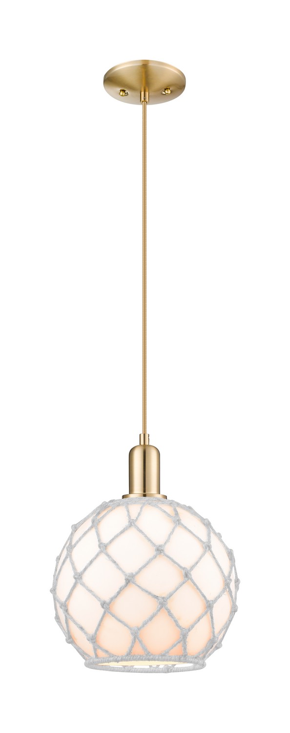 One Light Mini Pendant by Innovations - Arcadia Collection, Champagne Bronze Finish - 716-1P-CB-G121-10RW