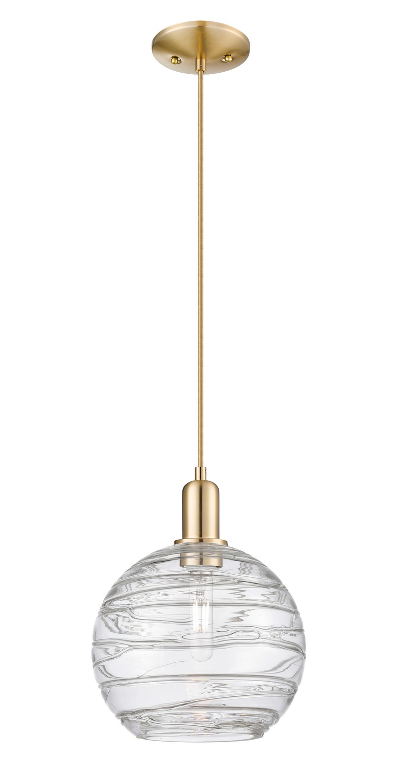 One Light Mini Pendant by Innovations - Arcadia Collection, Champagne Bronze Finish - 716-1P-CB-G1213-10CL