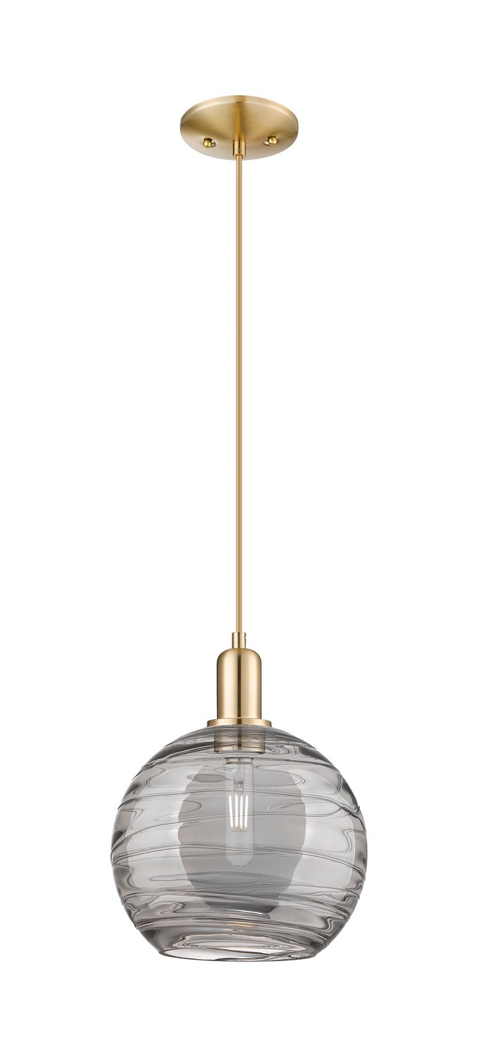 One Light Mini Pendant by Innovations - Arcadia Collection, Champagne Bronze Finish - 716-1P-CB-G1213-10SM