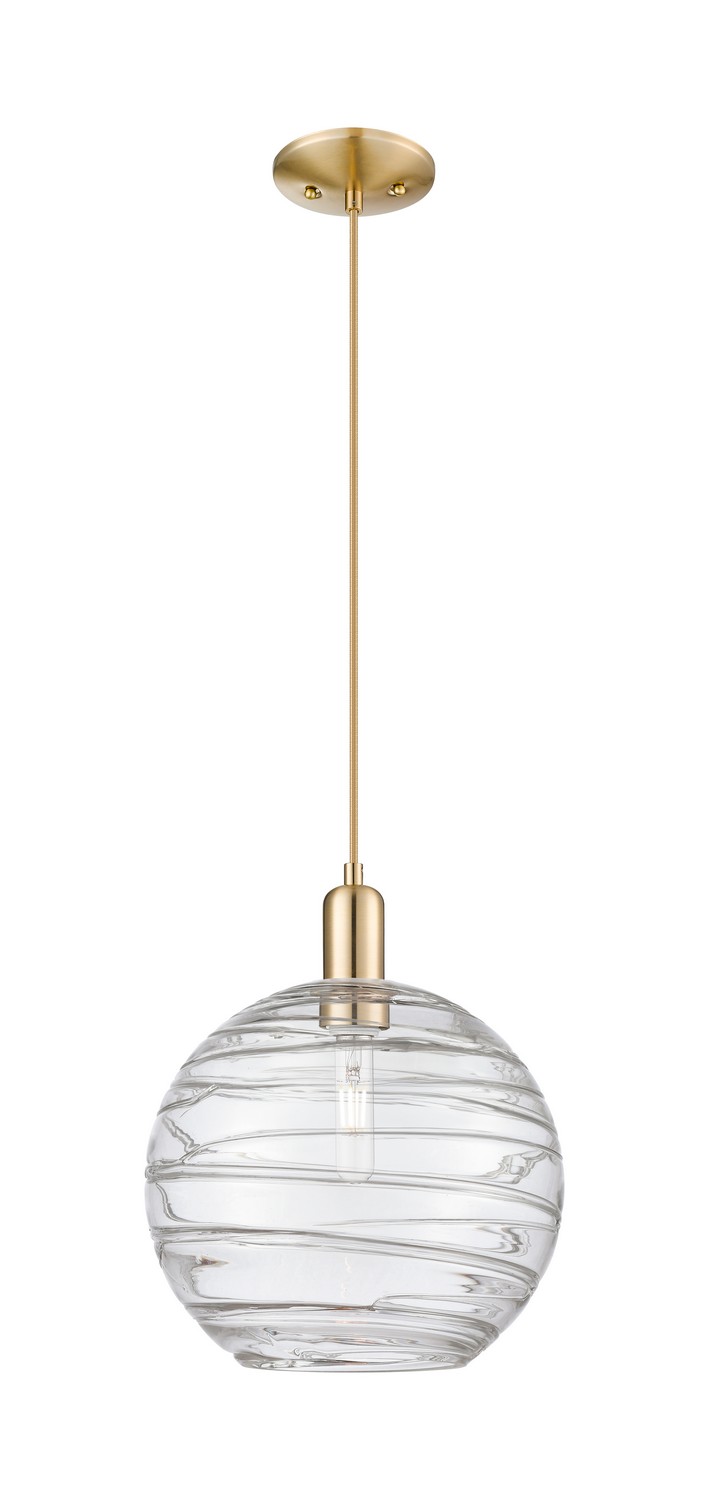 One Light Mini Pendant by Innovations - Arcadia Collection, Champagne Bronze Finish - 716-1P-CB-G1213-12CL