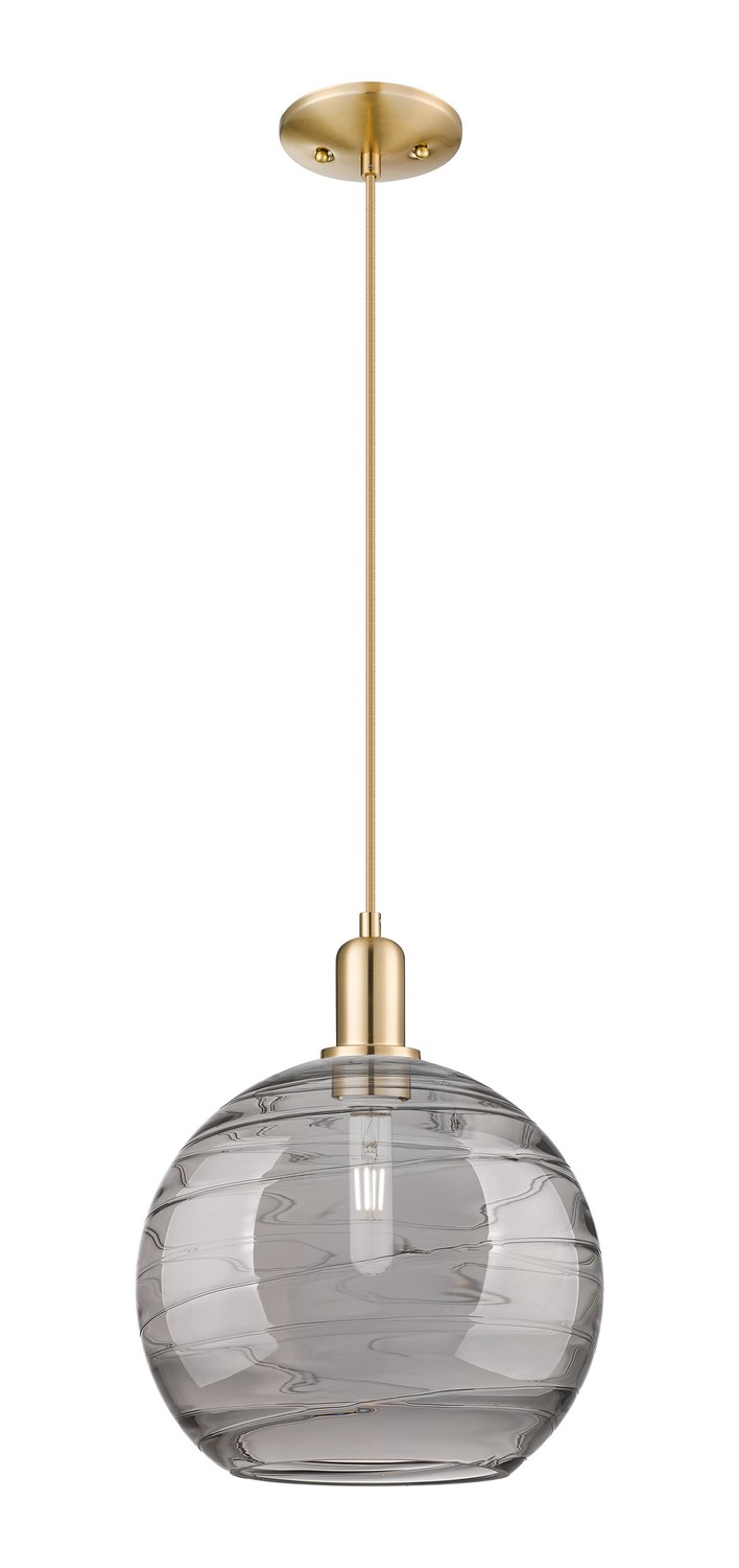 One Light Mini Pendant by Innovations - Arcadia Collection, Champagne Bronze Finish - 716-1P-CB-G1213-12SM