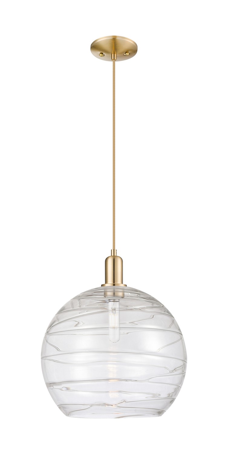 One Light Mini Pendant by Innovations - Arcadia Collection, Champagne Bronze Finish - 716-1P-CB-G1213-14CL