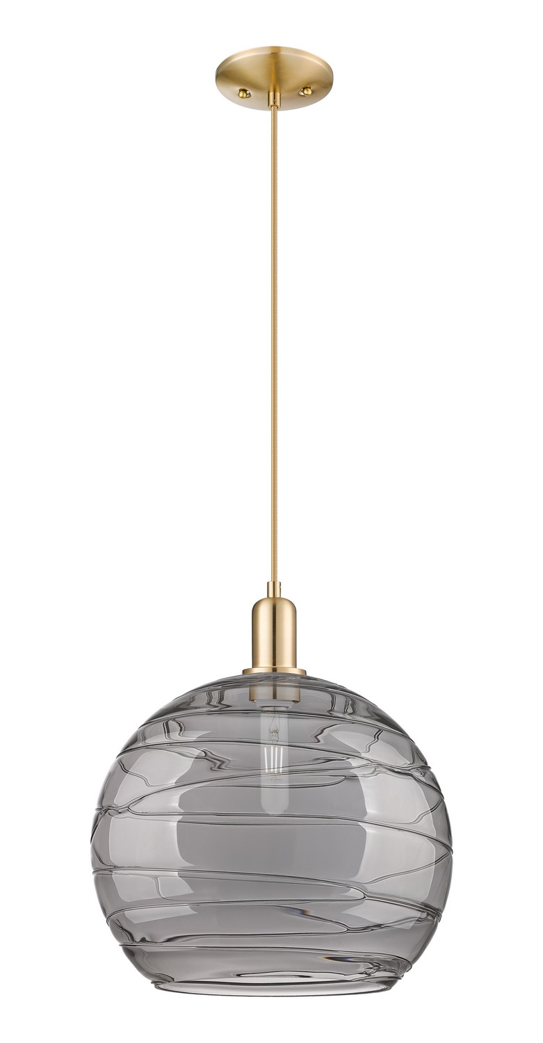One Light Mini Pendant by Innovations - Arcadia Collection, Champagne Bronze Finish - 716-1P-CB-G1213-14SM