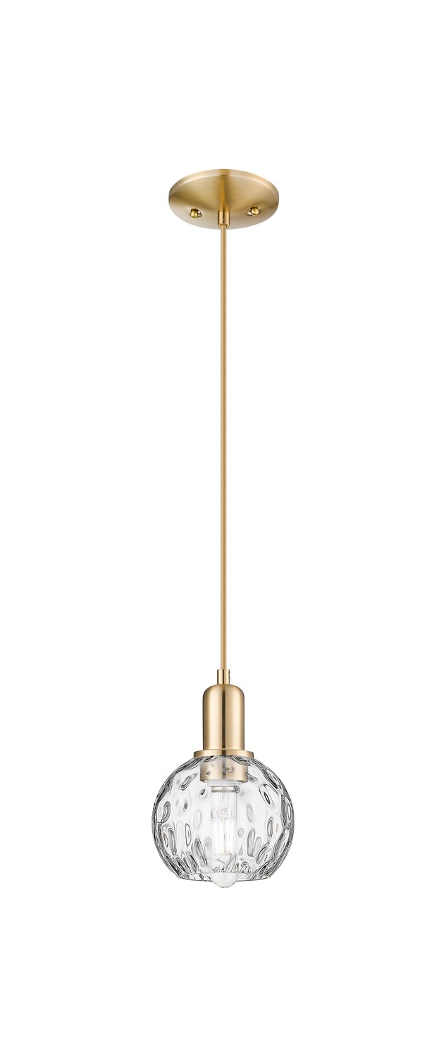 One Light Mini Pendant by Innovations - Arcadia Collection, Champagne Bronze Finish - 716-1P-CB-G1215-6