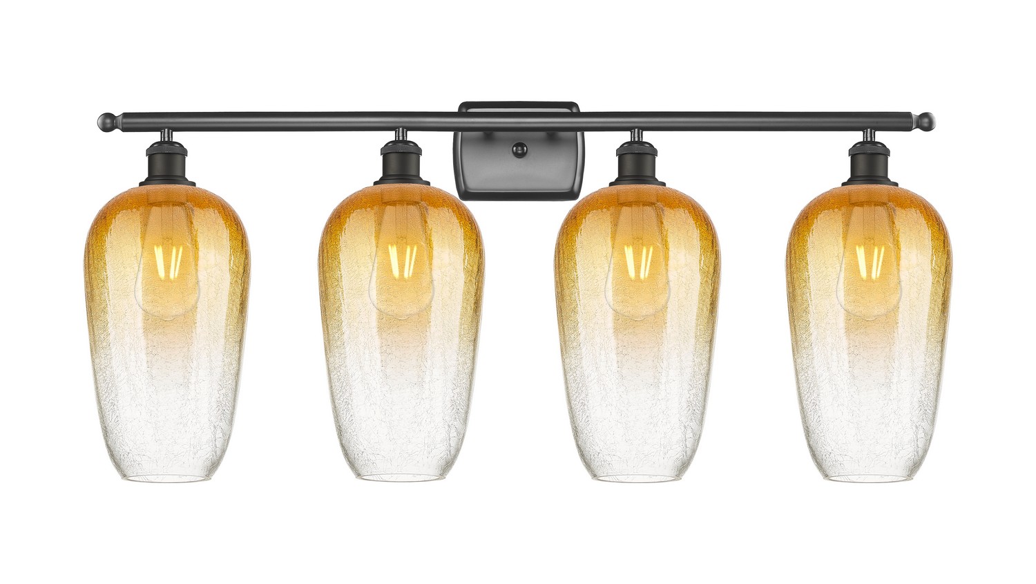 Four Light Bath Vanity by Innovations - Ballston Collection, Oil Rubbed Bronze Finish - 516-4W-OB-G484-7AM