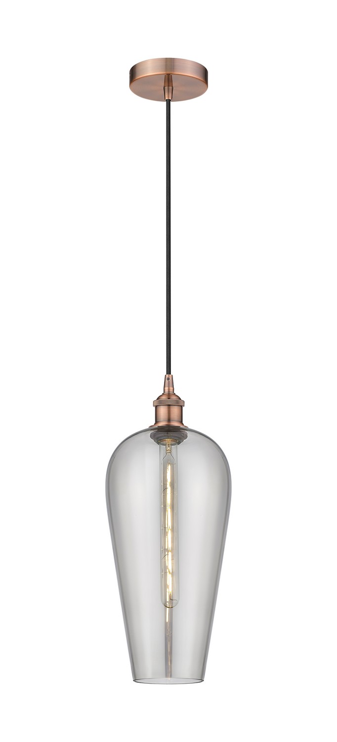 One Light Mini Pendant by Innovations - Edison Collection, Antique Copper Finish - 616-1P-AC-G456-8SM