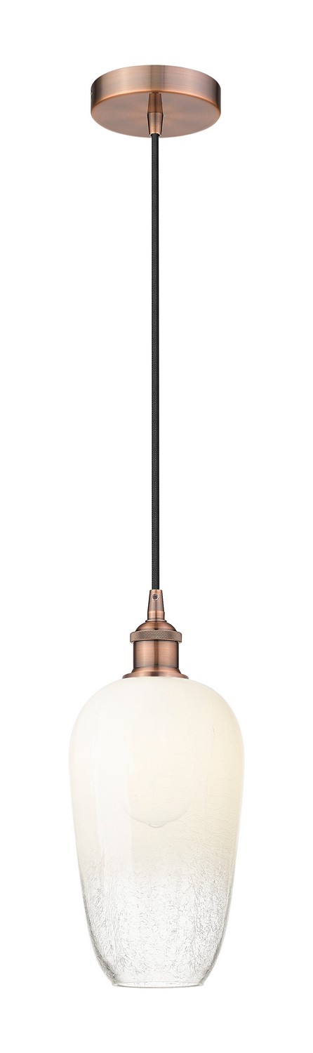 One Light Mini Pendant by Innovations - Edison Collection, Antique Copper Finish - 616-1P-AC-G484-7OP