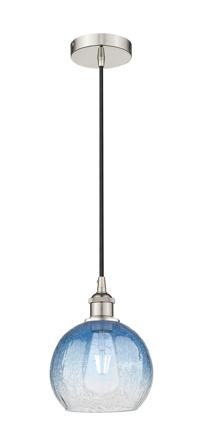 One Light Mini Pendant by Innovations - Edison Collection, Polished Nickel Finish - 616-1P-PN-G483-8SB