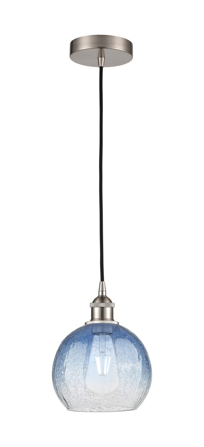 One Light Mini Pendant by Innovations - Edison Collection, Brushed Satin Nickel Finish - 616-1P-SN-G483-8SB