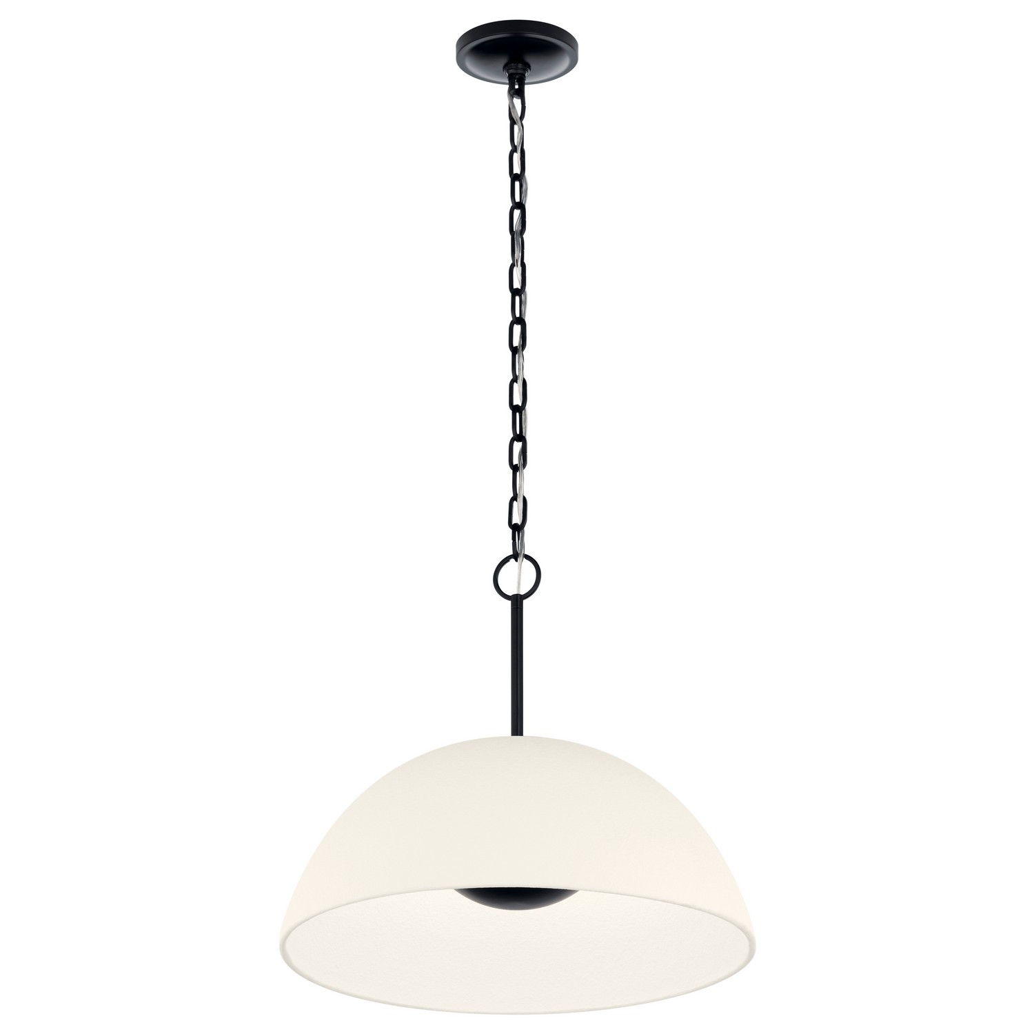 Photos - Chandelier / Lamp Kichler Black LED Pendant from the Mikale Collection 52828BKLED 