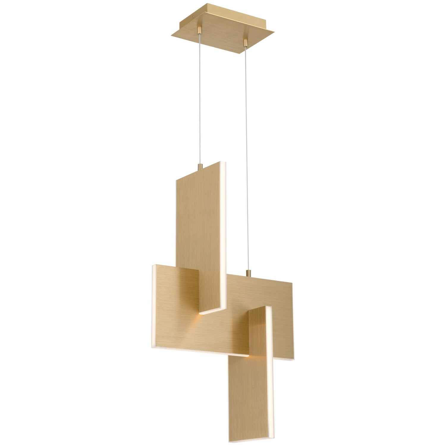 Access 52096LEDD-BG/ACR Joinery 14 inch Brushed Gold Pendant Ceiling Light