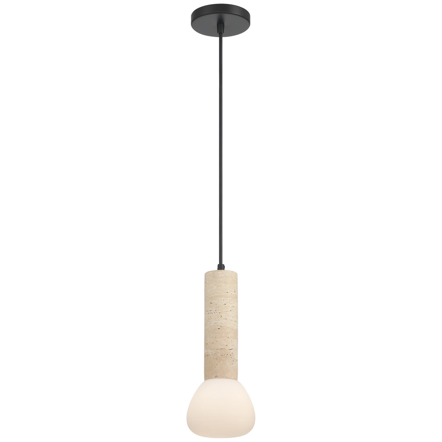Access 61001-TRU/OPL Stone 5 inch Travertine Pendant Ceiling Light